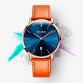 Heißer Verkauf in Amazon OLEVS Marke 5869 Männer Sport Armbanduhr Mode Casual Tag / Datum Junge Uhr Lederband Quarzuhr Für Männer